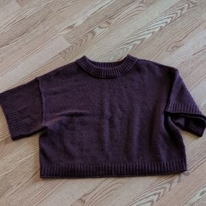 Women's Purple Crew Neck Sweater